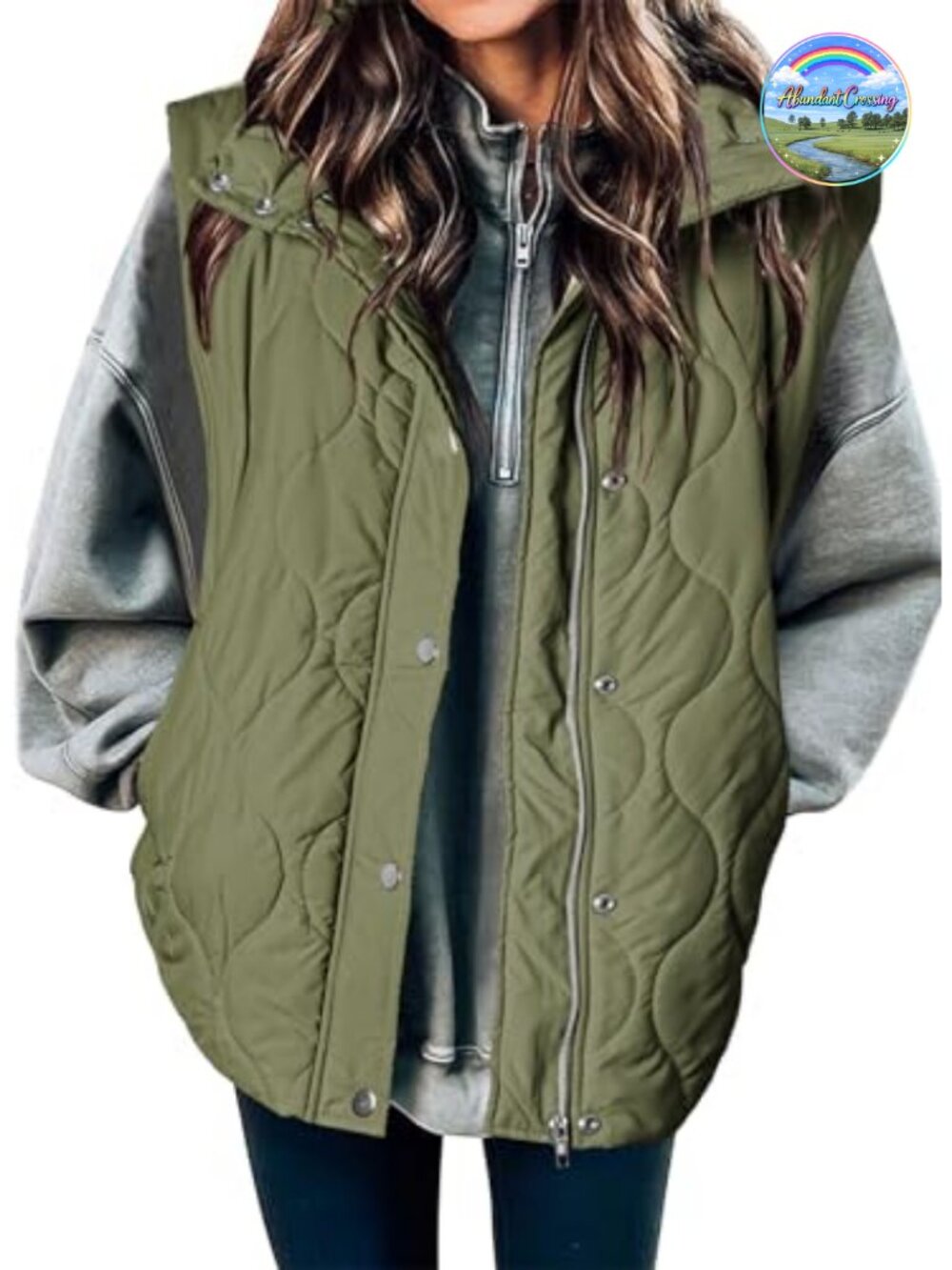 Lightweight Cropped Quilted Puffer Vest Sleeveless Layering Warm